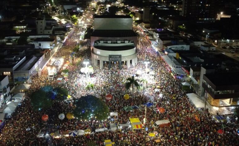Pingo da Mei Dia Promete Agitar Mossoró com Maratona de Shows Arrastando Multidões Pelas Ruas