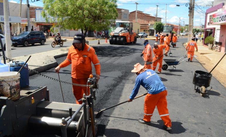 Governo do RN avança no recapeamento da avenida Jerônimo Rosado e reforça mobilidade urbana em Baraúna